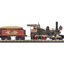 MTH 30-1672-1 O-27 UP 4-4-0 General Steam Locomotive w/PS3 #119 - Your Source for Gaming Essentials* Trains
