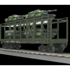 MTH 3076560 O US Army Auto Carrier w/Mini Battle Tanks - Your Source for Gaming Essentials* Trains