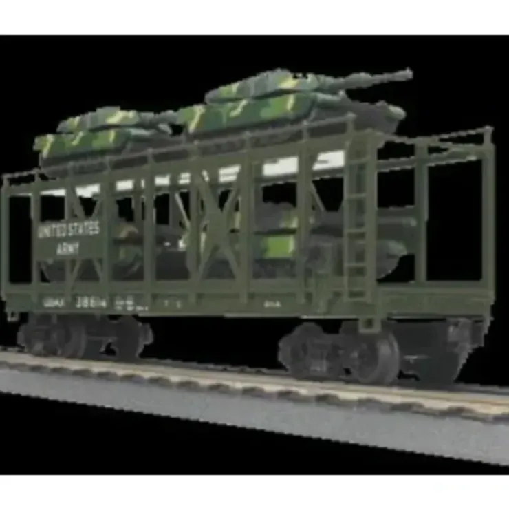 MTH 3076560 O US Army Auto Carrier w/Mini Battle Tanks - Your Source for Gaming Essentials* Trains
