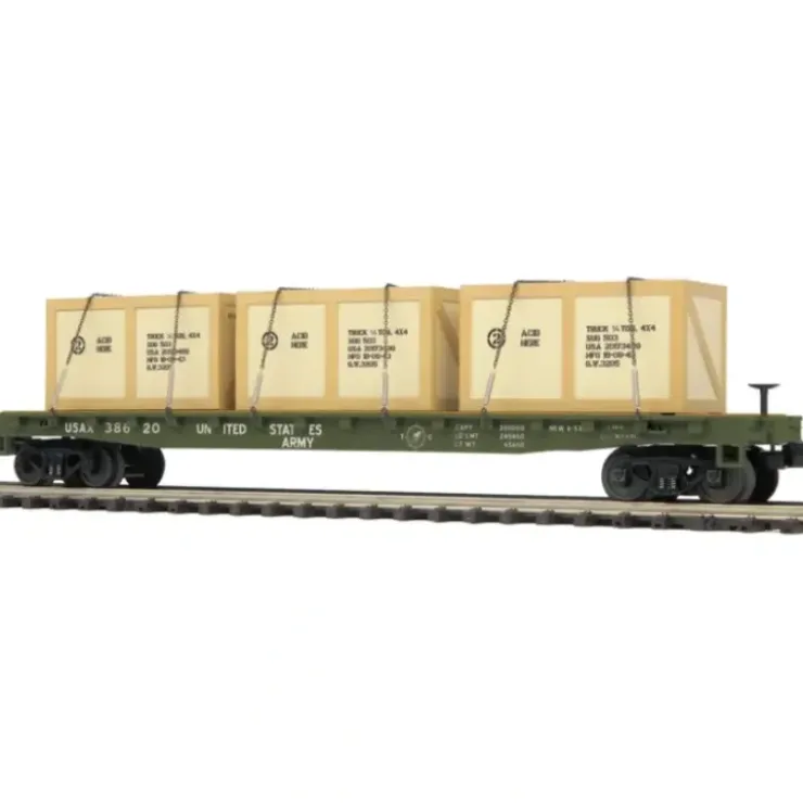 MTH 2098998 O US Army Flatcar w/Crates - Your Source for Gaming Essentials* Trains
