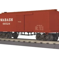 MTH 30-74788 O Wabash RailKing 34' Box Car (19th Century) #66524 - Your Source for Gaming Essentials* Trains