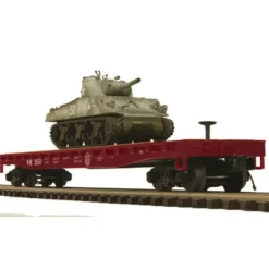 MTH 2098915 O WM Flatcar w/Sherman Tank - Your Source for Gaming Essentials* Trains