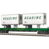 MTH 20-98867 Reading Flat Car with 2 20' Trailers - Your Source for Gaming Essentials* Trains