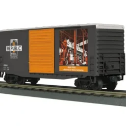 MTH 30-74690 Republic Steel 40' High Cube Box Car - Your Source for Gaming Essentials* Trains