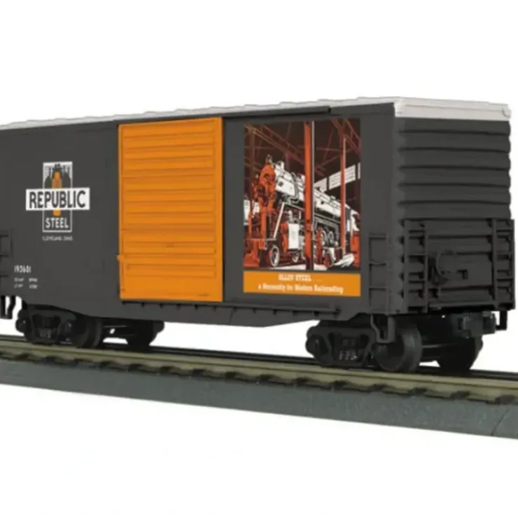 MTH 30-74690 Republic Steel 40' High Cube Box Car - Your Source for Gaming Essentials* Trains