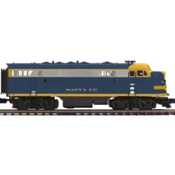 MTH 20-20558-1 Santa Fe F-7 A Unit Diesel Engine w/ P-S 3 #256 (Hi-Rail Wheels) - Your Source for Gaming Essentials* Trains