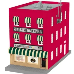 MTH 30-90272 Solid State Televisions 3-Story City Building w/Blinking Sign - Your Source for Gaming Essentials* Trains