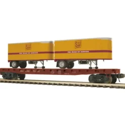 MTH 20-98819 SOO Line Flat Car w/2 pups - Your Source for Gaming Essentials* Trains