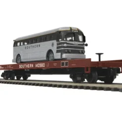 MTH 20-98830 Southern Flat Car with Die-Cast Bus - Your Source for Gaming Essentials* Trains