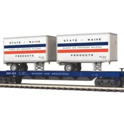 MTH 20-98866 ST OF MAINE FLAT CAR W/TR - Your Source for Gaming Essentials* Trains