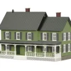 MTH 30-90185 2-Story Green Country House with White Shutters - Your Source for Gaming Essentials* Trains
