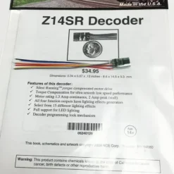 NCE 0129 Z Z14SR Wired Decoder 4-Function 1-Amp - Your Source for Gaming Essentials* Trains