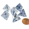 Dice>Nebula 18mm 4 Sided D4 Chessex Dice, 6 Pieces - Black with White - Your Source for Gaming Essentials