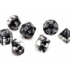 Dice>Neutron Dice 7 Piece Polyhedral DnD Dice Set - Smoke - Your Source for Gaming Essentials