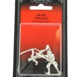 Tabletop Miniatures>Ninja (2) #04-303 Classic Ral Partha Fantasy RPG Metal Figure - Your Source for Gaming Essentials