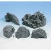 Noch 58451 HO Molded Foam Rock Pieces (Pack of 5) - Your Source for Gaming Essentials* Trains