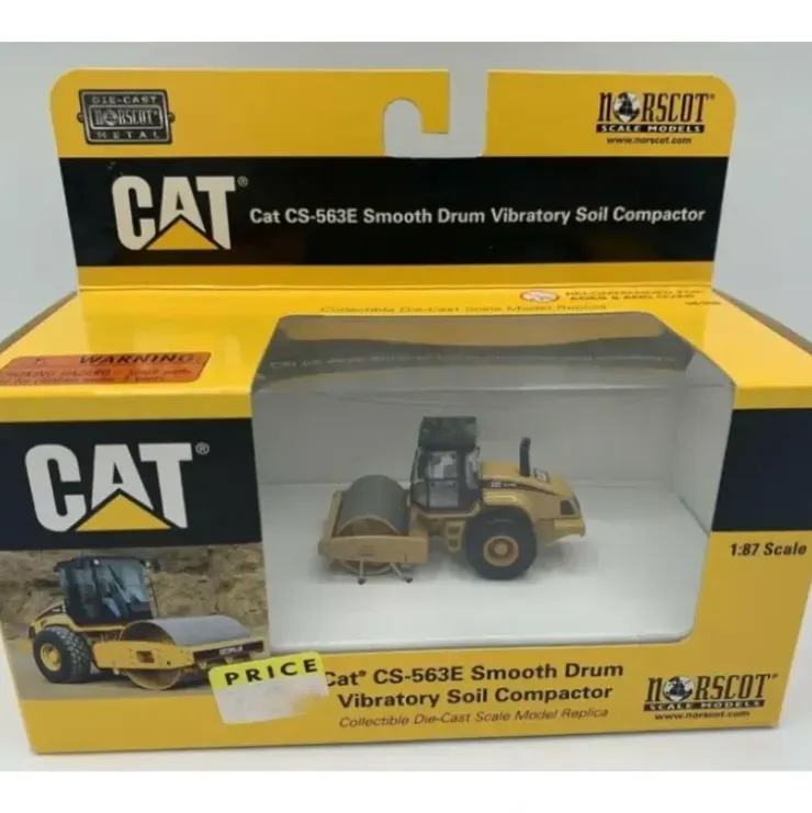 Norscot 55155 HO CAT(R),CS-563 Smooth Drum Vibratory Soil Compactor - Your Source for Gaming Essentials* Trains