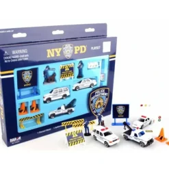 Toys>NYPD 12 Piece Playset with Vehicles, Signs, and Officiers - Your Source for Gaming Essentials