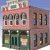 OGR 824 O Ameri-Towne Vinny's Grill 6" x 6" Footprint Building Kit - Your Source for Gaming Essentials* Trains