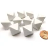 Dice>Opaque Polyhedral Bag Of 10 Blank White 15mm D8 Chessex Dice - Your Source for Gaming Essentials