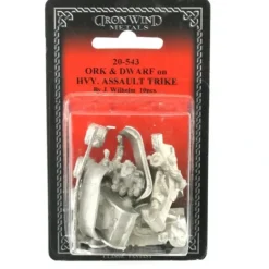Tabletop Miniatures>Orc and Dwarf on Heavy Assault Trike #20-543 Shadowrun Metal Ral Partha Figure - Your Source for Gaming Essentials