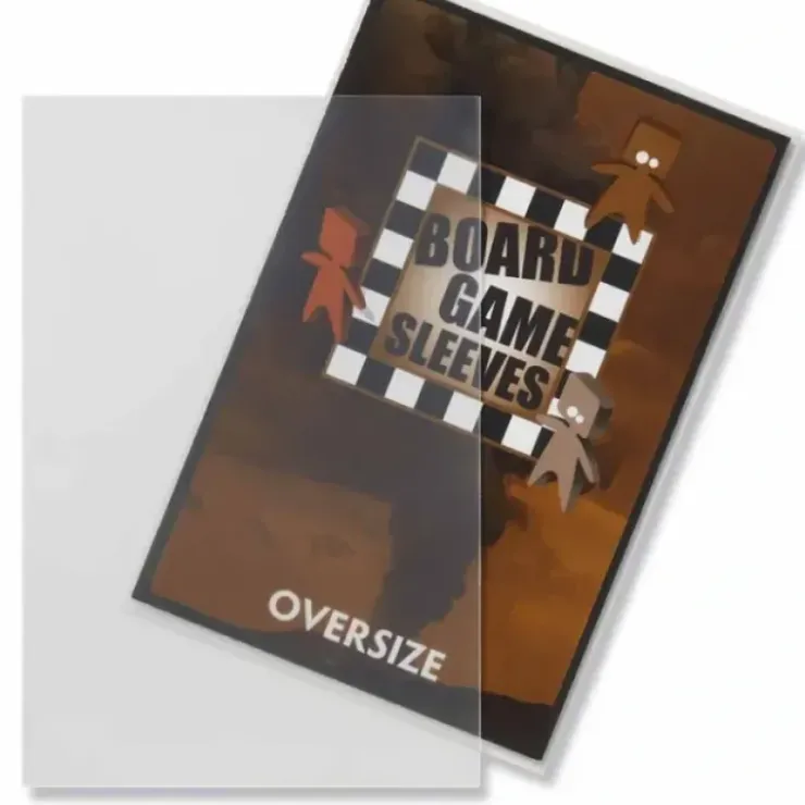 Cards>Oversize 82x124mm Clear Non-Glare Board Game Sleeves (50) - Your Source for Gaming Essentials