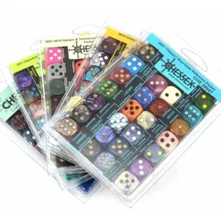 Dice>5-Pack Bundle of Chessex Reference Packs, 128 D6 Dice in Total - Your Source for Gaming Essentials