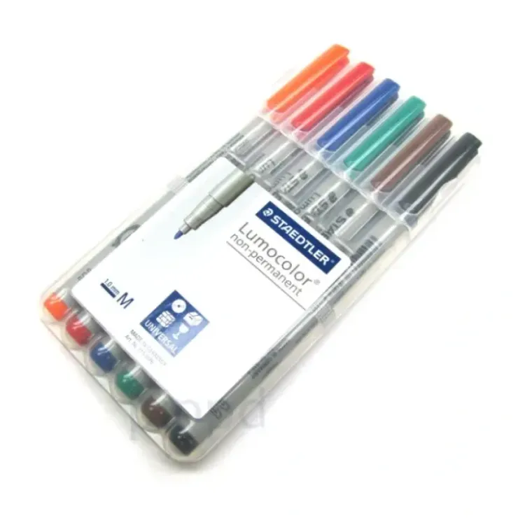 Board Games>6-Pack Mat Marking Pen: Staedtler Lumocolor Non-Permanent Water Soluble Markers - Your Source for Gaming Essentials
