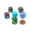 Dice>Pack of 6 Chessex Custom Engraved 16mm D6 Assorted Style Dice - Horns - Your Source for Gaming Essentials
