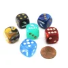 Dice>Pack of 6 Chessex Custom Engraved 16mm D6 Assorted Style Funny Meme Dice - Salty - Your Source for Gaming Essentials
