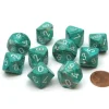 Dice>Pack of 10 Chessex Marble D10 Dice - Oxi-Copper with White Numbers - Your Source for Gaming Essentials