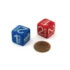 Dice>Pack of 2 Custom Engraved Heads and Tails Dice - 3 Heads, 3 Tails (Colors Vary) - Your Source for Gaming Essentials