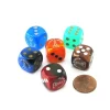 Dice>Pack of 6 Custom Engraved 16mm Assorted Style Funny Meme Dice - I Love Science - Your Source for Gaming Essentials