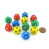 Dice>Pack of 12 D12 Jester Dice Numbered 0 to 10 - 3 Each of Green Red Yellow Blue - Your Source for Gaming Essentials
