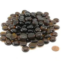 Board Games>Pack of 100 Life Stone Gaming Glass Stones - Amber - Your Source for Gaming Essentials