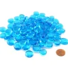 Board Games>Pack of 100 Life Stone Gaming Glass Stones - Blue - Your Source for Gaming Essentials