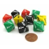 Dice>Pack of 10 Math Dice 8-Sided Fraction - Color Selection Varies - Your Source for Gaming Essentials