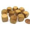 Dice>Pack of 10 16mm Wooden Blank Dice - 'Dark' Wood - Your Source for Gaming Essentials