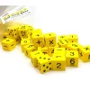 Dice>Pack of 50 Yellow 1" 25mm Foam Math Dice - Assorted Function, Spots, and Numbers - Your Source for Gaming Essentials