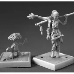 Tabletop Miniatures>Pathfinder Druid and Familiar #60147 Pathfinder Miniatures Unpainted - Your Source for Gaming Essentials