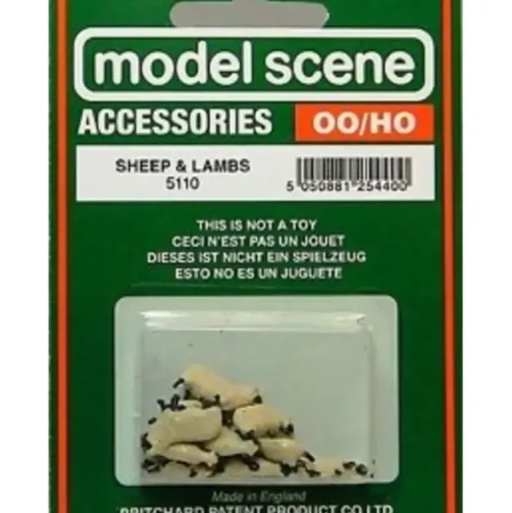 Peco 5110 HO Sheep & Lambs Figures (Set of 12) - Your Source for Gaming Essentials* Trains