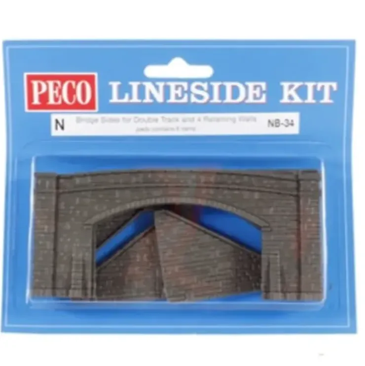 Peco NB-34 N Road Bridge Side, Stone Type - Double Track - Your Source for Gaming Essentials* Trains