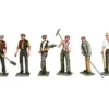 Peco OP-11 O Workmen with Tools Figures (Set of 6) - Your Source for Gaming Essentials* Trains