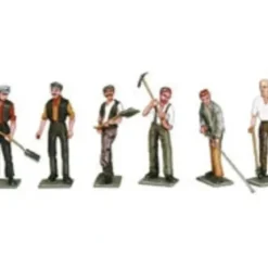 Peco OP-11 O Workmen with Tools Figures (Set of 6) - Your Source for Gaming Essentials* Trains