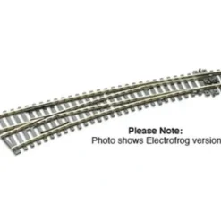 Peco SL-E87 HO/OO Code 100 60"Radius Electrofrog Left Hand Curved Switch Turnout - Your Source for Gaming Essentials* Trains