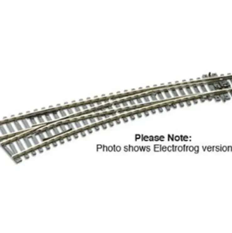 Peco SL-E87 HO/OO Code 100 60"Radius Electrofrog Left Hand Curved Switch Turnout - Your Source for Gaming Essentials* Trains