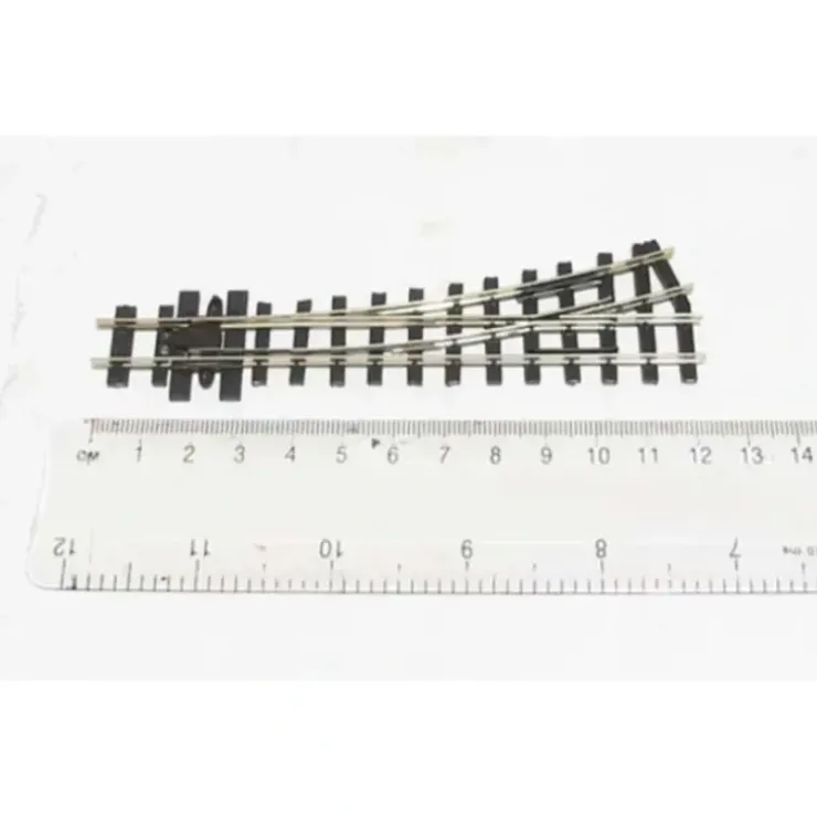 Peco SL-E492 OO-9/HOn30 Code 80 12" Radius Left Hand Rail Turnout - Your Source for Gaming Essentials* Trains