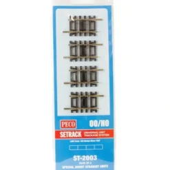 Peco ST-2003 HO Special Short Straight Track Sections (Pack of 4) - Your Source for Gaming Essentials* Trains