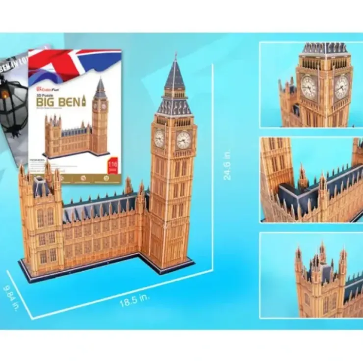 Toys>117 Piece 3D Puzzle Model Kit - Big Ben - Your Source for Gaming Essentials