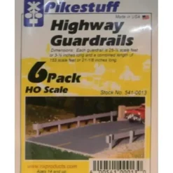 Pikestuff 541-0013 HO Highway Guard Rails (Pack of 6) - Your Source for Gaming Essentials* Trains